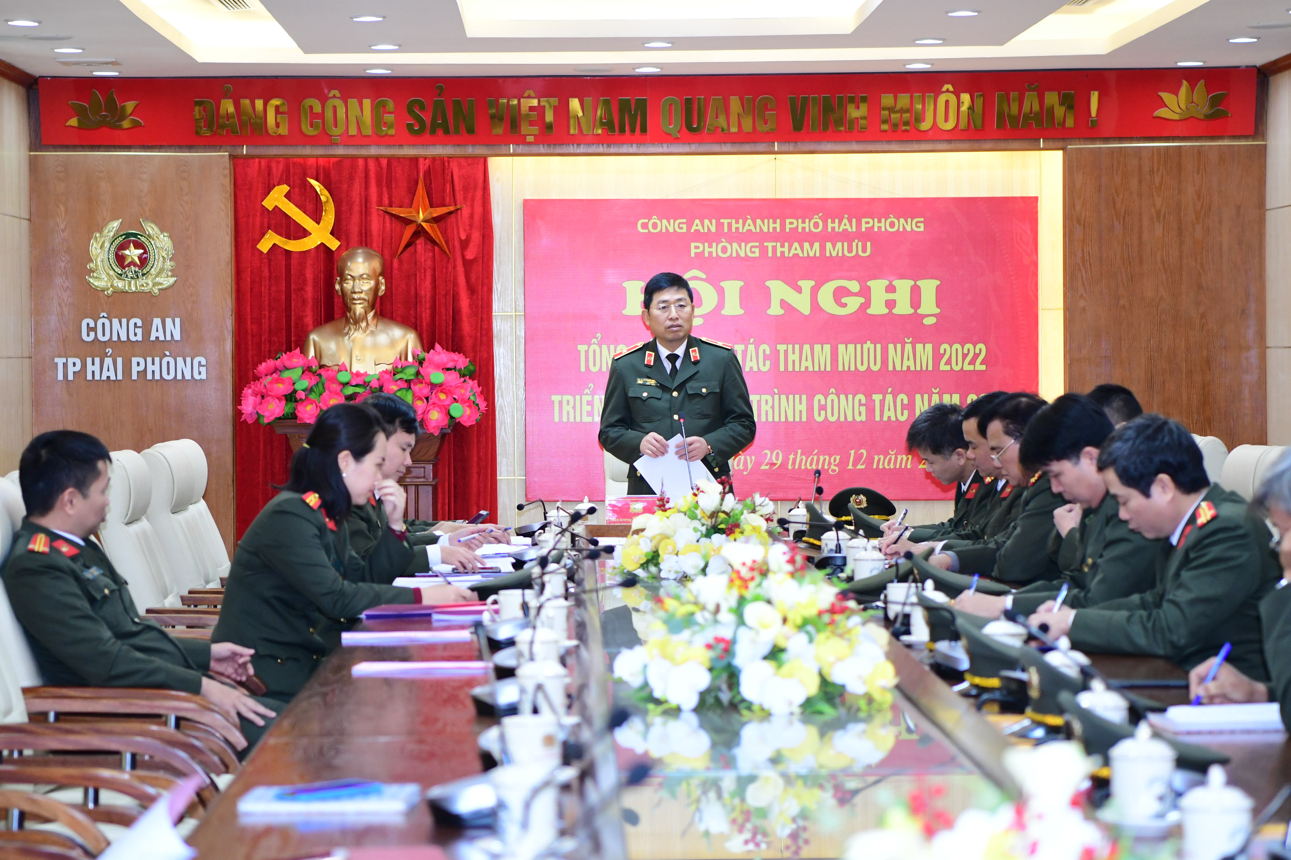 Phòng Tham mưu CATP tổng kết năm 2022, triển khai chương trình công tác năm 2023